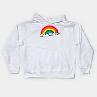 Manchester LGBT Rainbow Gay Pride Kids Hoodie